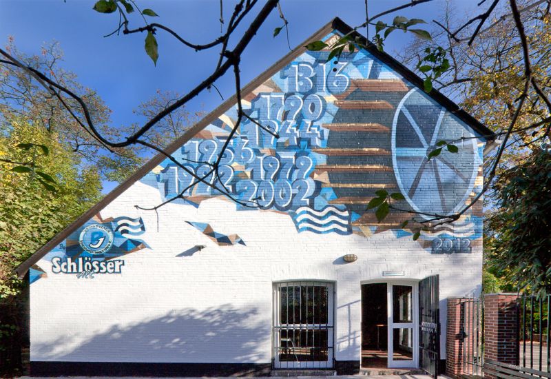 Buscher Mühle mit Graffiti